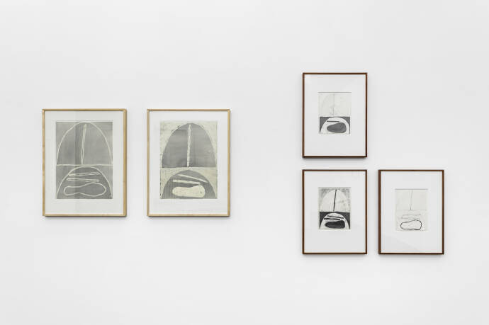 Jürgen Partenheimer «Vasts Apart» [Hamburger Block] Ausstellungsansicht Häusler Contemporary Zürich, 2022 | Foto Peter Baracchi